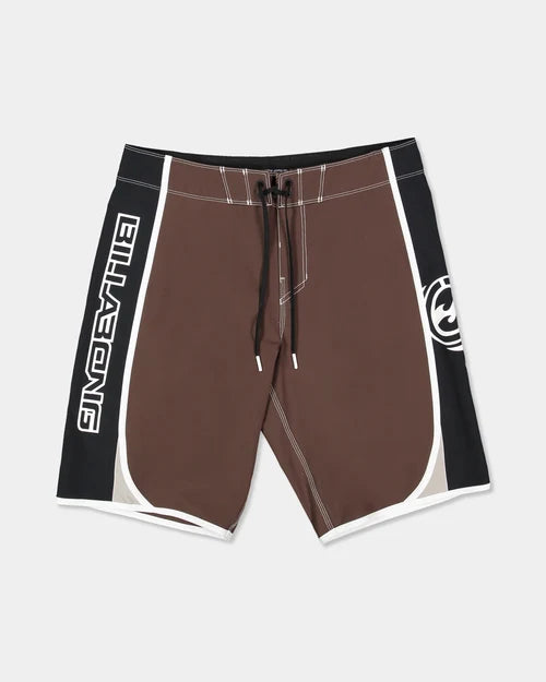 BILLABONG MENS SPEC DBAH BIO WAVE PRO 21" BOARDSHORTS – DARK BROWN