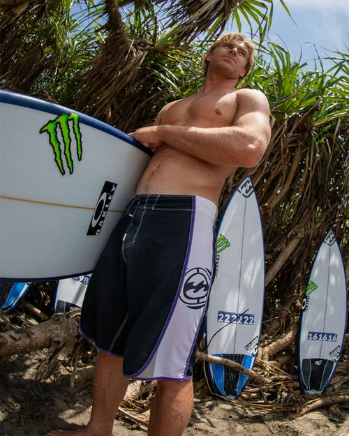 BILLABONG MENS SPEC DBAH BIO WAVE PRO 21" BOARDSHORTS – BLACK/WHITE