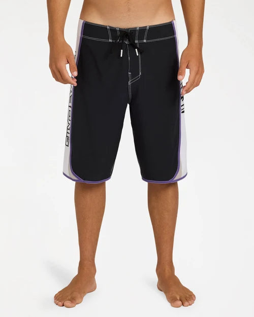 BILLABONG MENS SPEC DBAH BIO WAVE PRO 21" BOARDSHORTS – BLACK/WHITE