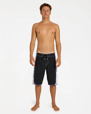 BILLABONG MENS SPEC DBAH BIO WAVE PRO 21" BOARDSHORTS – BLACK/WHITE