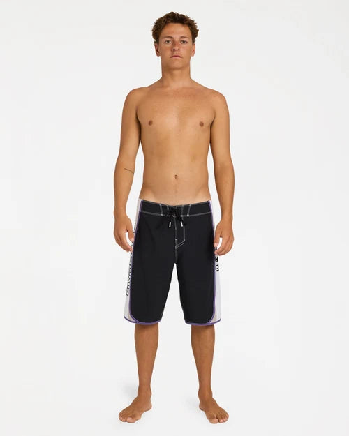 BILLABONG MENS SPEC DBAH BIO WAVE PRO 21" BOARDSHORTS – BLACK/WHITE