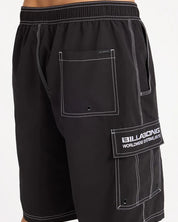 BILLABONG MENS THROW ON 22" BOARDSHORTS – BLACK