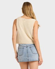 BILLABONG NEED NOW KNIT TANK TOP WHITE CAP