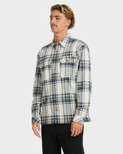 BILLABONG OFFSHORE LONG SLEEVE FLANNEL SHIRT OATMEAL