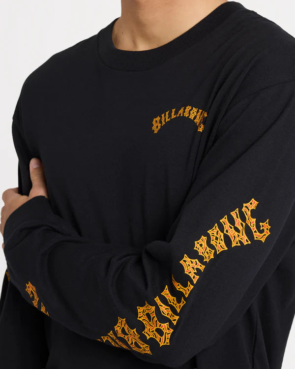 BILLABONG OTIS ARCH LONG SLEEVE T-SHIRT – BLACK