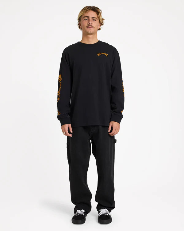 BILLABONG OTIS ARCH LONG SLEEVE T-SHIRT – BLACK