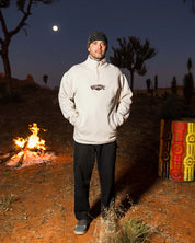 BILLABONG OTIS KING PRAWN QUARTER ZIP FLEECE PULLOVER