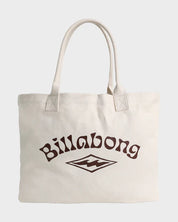 BILLABONG PARADISE BEACH WOMENS TOTE BAG SUMMER BEACH CARRY ALL ANTIQUE WHITE