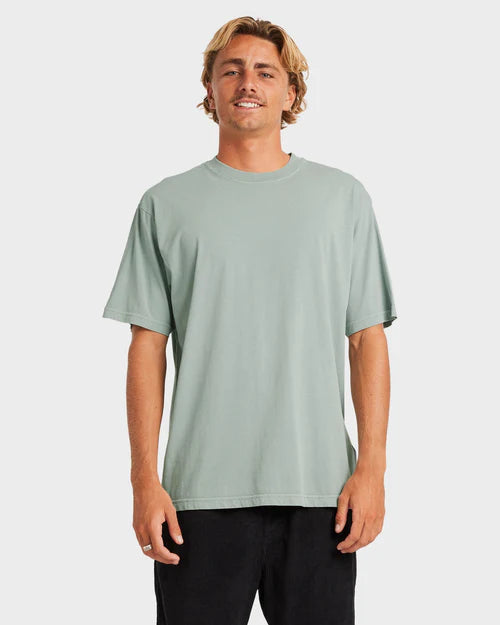 BILLABONG PREMIUM WAVE WASH T-SHIRT – MENS SOFT WASHED SURF TEE IN JADE - 2 FOR $60