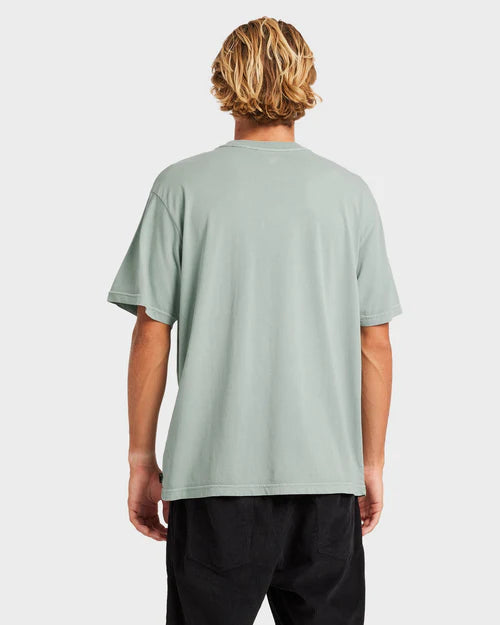 BILLABONG PREMIUM WAVE WASH T-SHIRT – MENS SOFT WASHED SURF TEE IN JADE - 2 FOR $60