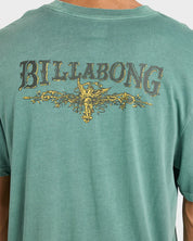 BILLABONG PURE INTENTIONS WAVE WASHED T-SHIRT SEA GREEN