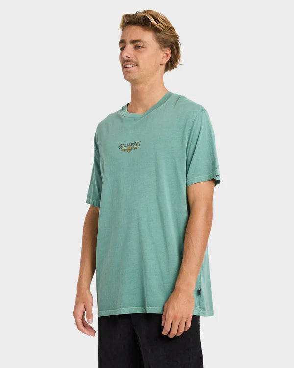 BILLABONG PURE INTENTIONS WAVE WASHED T-SHIRT SEA GREEN