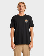 BILLABONG ROCKIES A/DIV T-SHIRT – MENS PREMIUM ORGANIC COTTON TEE IN BLACK