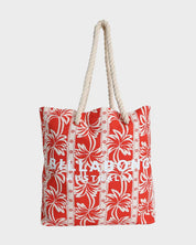 BILLABONG ROW OF PALMS WOMENS BE TOTE BAG RED ALOHA BEACH SHOPPING SURF BAG