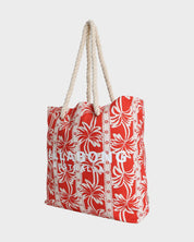 BILLABONG ROW OF PALMS WOMENS BE TOTE BAG RED ALOHA BEACH SHOPPING SURF BAG