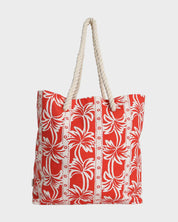 BILLABONG ROW OF PALMS WOMENS BE TOTE BAG RED ALOHA BEACH SHOPPING SURF BAG