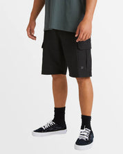 BILLABONG SCHEME X MENS SHORTS 21 INCH CASUAL SURF WALK SHORTS BLACK