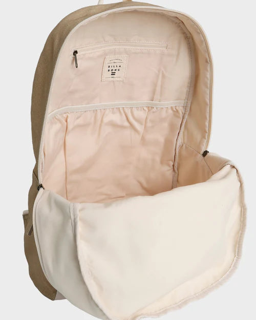 BILLABONG SCHOOLS OUT WOMENS BACKPACK EVERYDAY SCHOOL DAY PACK SALT CRYSTAL
