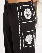 BILLABONG SEA SIDE DREAMER ELASTIC WAIST PANTS – BLACK SANDS