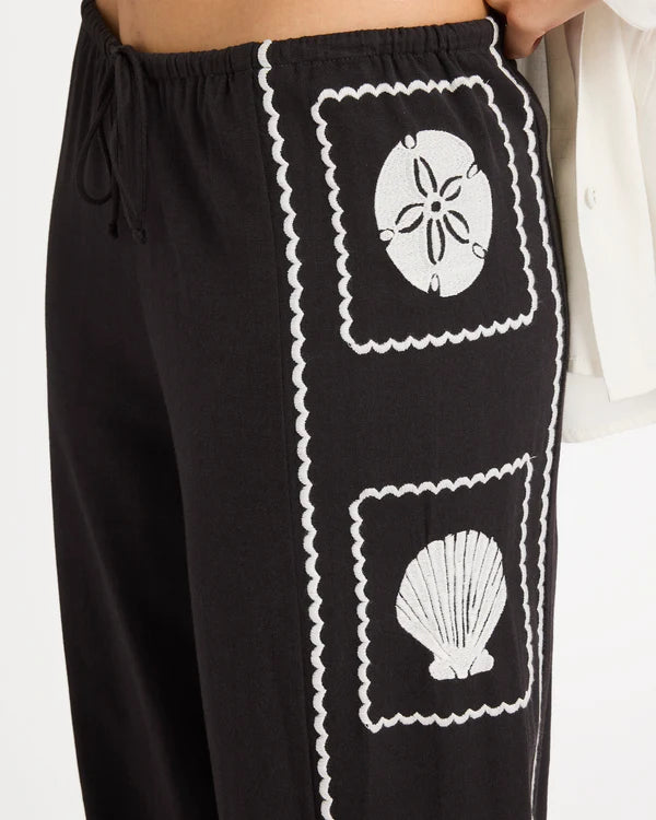 BILLABONG SEA SIDE DREAMER ELASTIC WAIST PANTS – BLACK SANDS