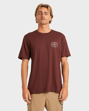 BILLABONG SIERRAS A DIV MENS T SHIRT PREMIUM SURF GRAPHIC TEE WINE