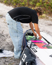 BILLABONG SMOKO DENIM PANTS MENS RELAXED FIT JEANS CASUAL STREETWEAR STONE BLUE