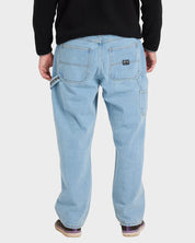 BILLABONG SMOKO DENIM PANTS MENS RELAXED FIT JEANS CASUAL STREETWEAR STONE BLUE