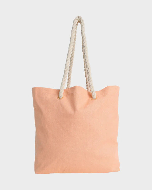 BILLABONG WOMENS SOCIETY BEACH TOTE BAG (PEACH)