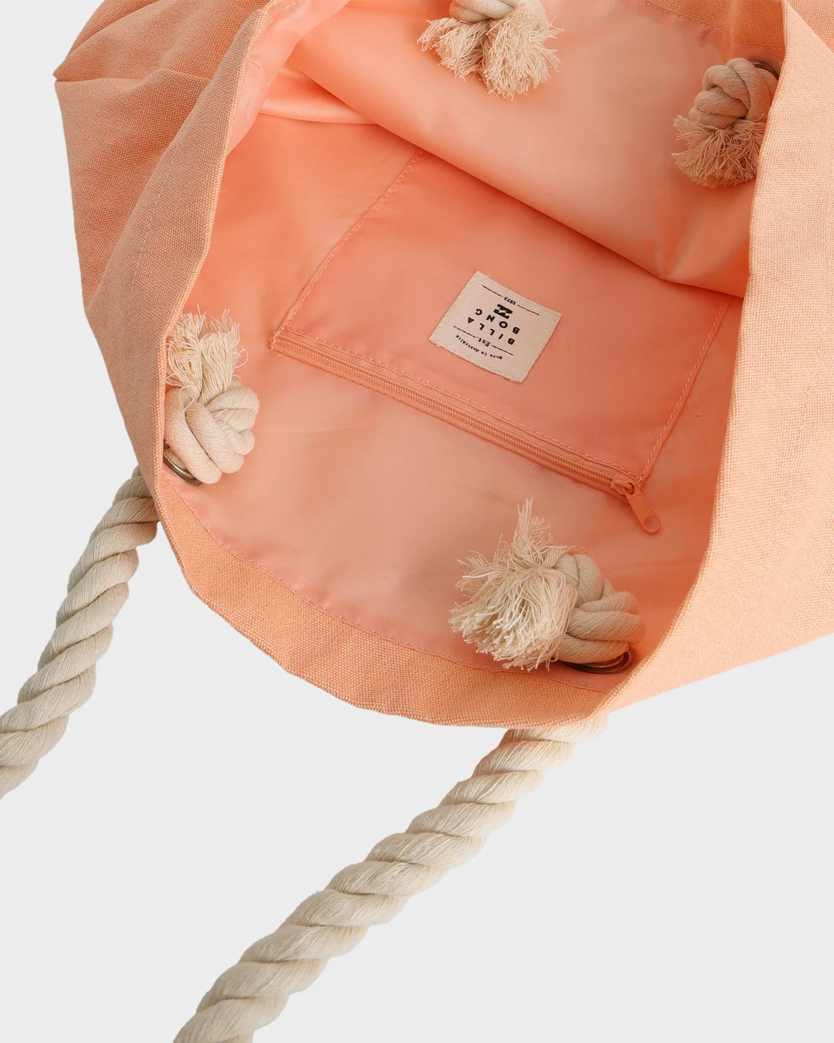 BILLABONG WOMENS SOCIETY BEACH TOTE BAG (PEACH)