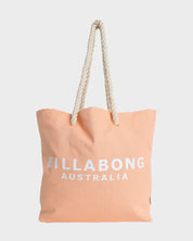 BILLABONG WOMENS SOCIETY BEACH TOTE BAG (PEACH)