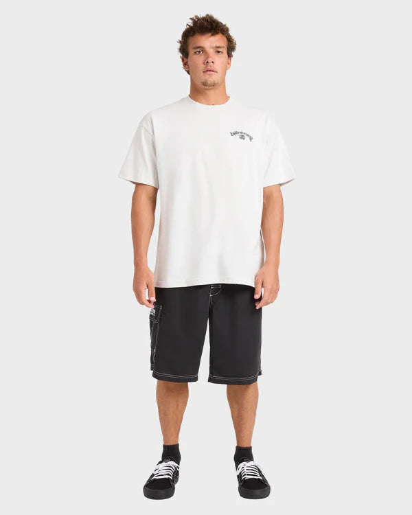 BILLABONG SPEC 73 BIO ARCH OG T-SHIRT MENS SURF COTTON TEE FOG GRAY