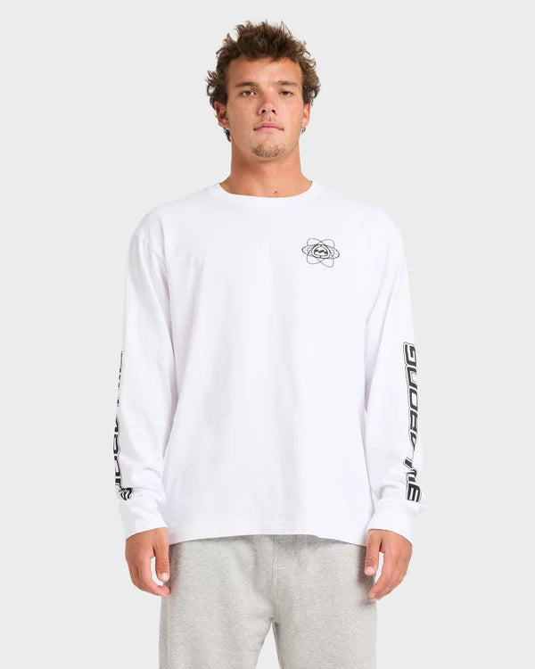 BILLABONG SPEC 73 LONG SLEEVE T-SHIRT MENS SURF COTTON TEE WHITE