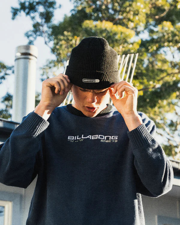 BILLABONG SPEC ORBIT BEANIE MENS SURF STREETWEAR WINTER BEANIE BLACK