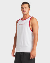 BILLABONG SPEC TIPPER TANK TOP – MENS SURF GRAPHIC SINGLET WHITE