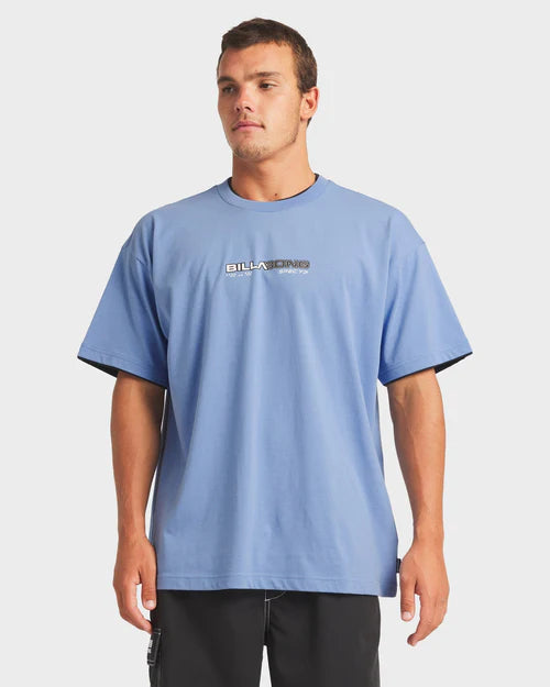 BILLABONG SPEC TIPPER T-SHIRT – MENS PREMIUM SURF GRAPHIC TEE REAL TEAL