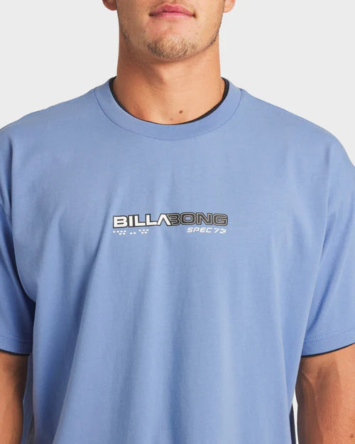 BILLABONG SPEC TIPPER T-SHIRT – MENS PREMIUM SURF GRAPHIC TEE REAL TEAL