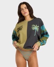 BILLABONG SPLIT PALM KENDAL CREW NECK CEDAR