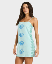 BILLABONG SUN RAYS MINI DRESS POOL BLUE