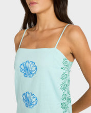 BILLABONG SUN RAYS MINI DRESS POOL BLUE