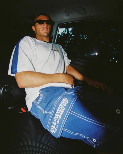 BILLABONG THROW ON 21" BOARDSHORTS – MENS SURF BOARDIES VINTAGE INDIGO