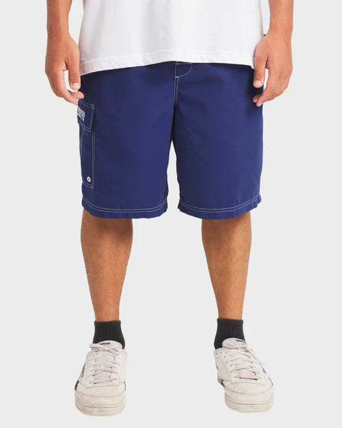 BILLABONG THROW ON 21" BOARDSHORTS – MENS SURF BOARDIES VINTAGE INDIGO
