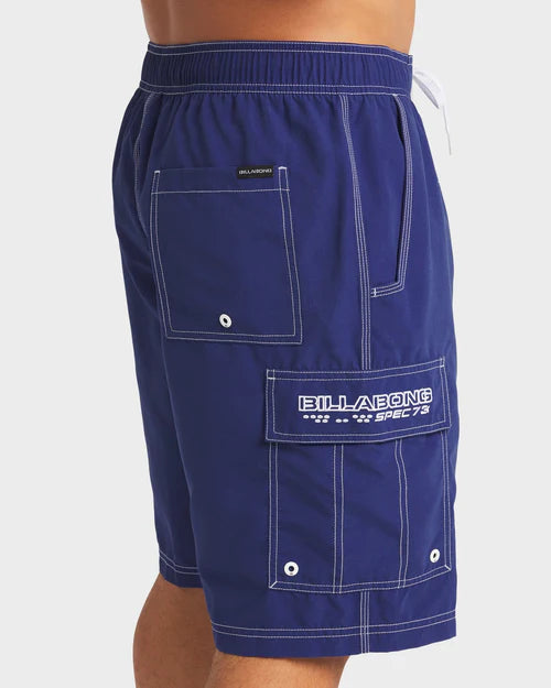 BILLABONG THROW ON 21" BOARDSHORTS – MENS SURF BOARDIES VINTAGE INDIGO