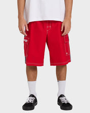 BILLABONG THROW ON 3.0 22" BOARDSHORTS – MENS SURF PERFORMANCE TRUE RED