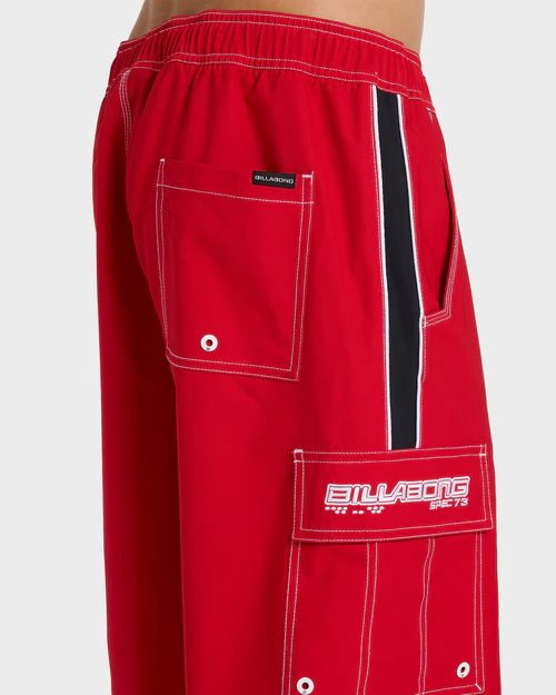 BILLABONG THROW ON 3.0 22" BOARDSHORTS – MENS SURF PERFORMANCE TRUE RED