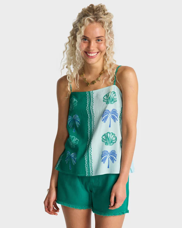 BILLABONG VACAY DREAMS TANK TOP POOL BLUE