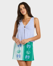 BILLABONG VEDA KNIT TANK TOP TWILIGHT BLUE