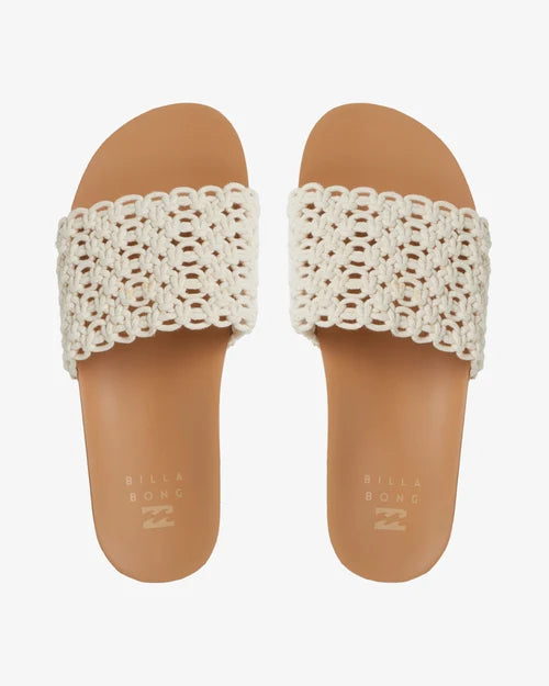 BILLABONG WOMENS AURORA SLIDES – WHISPER WHITE