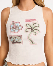 BILLABONG WOMENS BEACH BLISS TANK TOP – SALT CRYSTAL