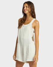 BILLABONG WOMENS BEACH CRUSH OVERALLS (SALT CRYSTAL)