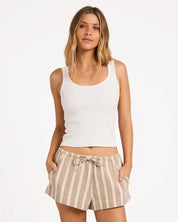 BILLABONG WOMENS BEACH CRUSH WALKSHORTS – COBBLESTONE